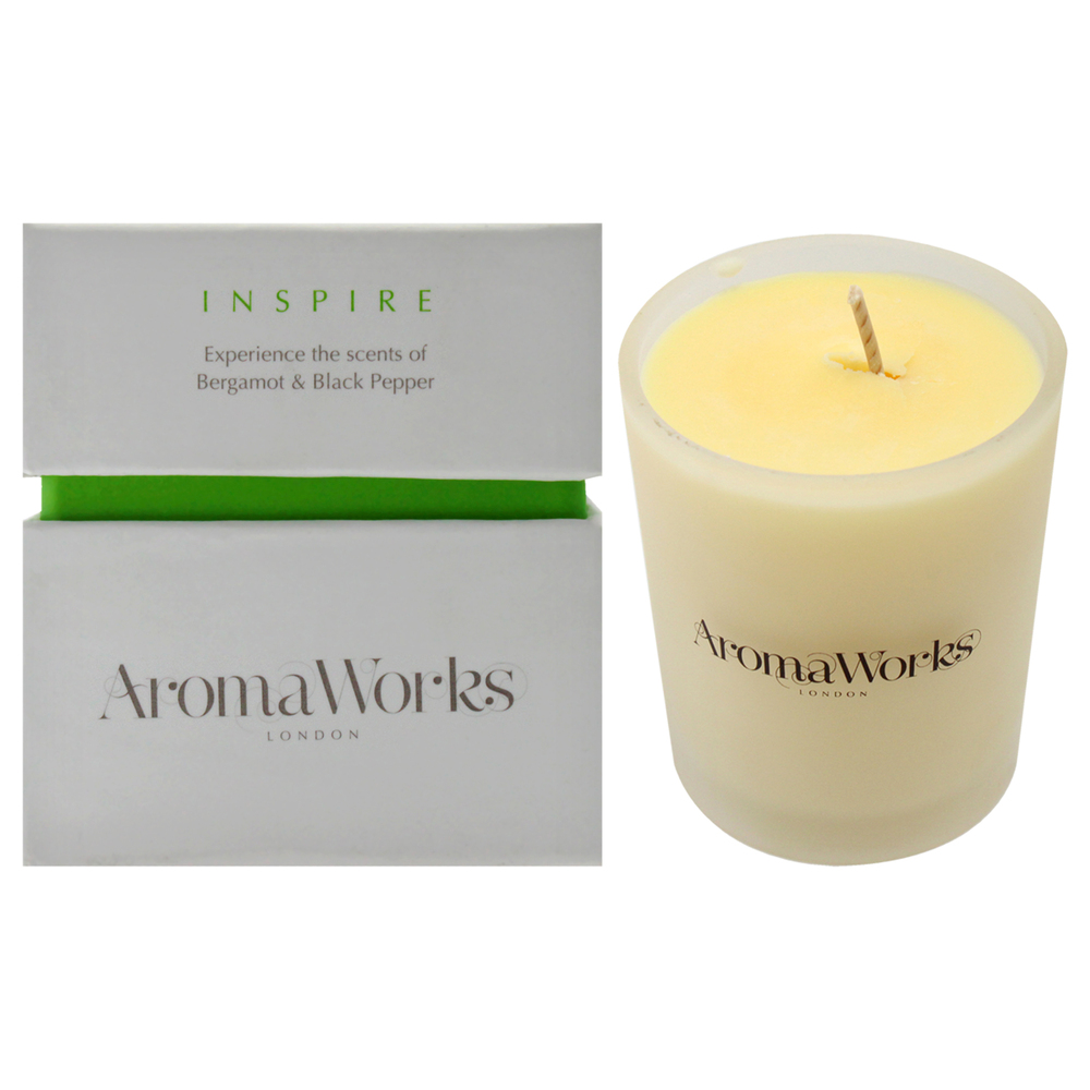 Inspire Candle Small by Aromaworks for Unisex - 2.65 oz Candle